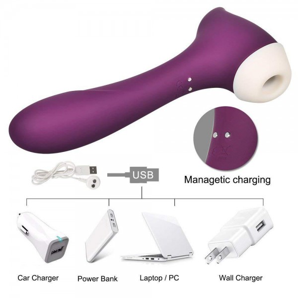 Magic Touch Aurora Clitoral Suction and G Spot Vibrator