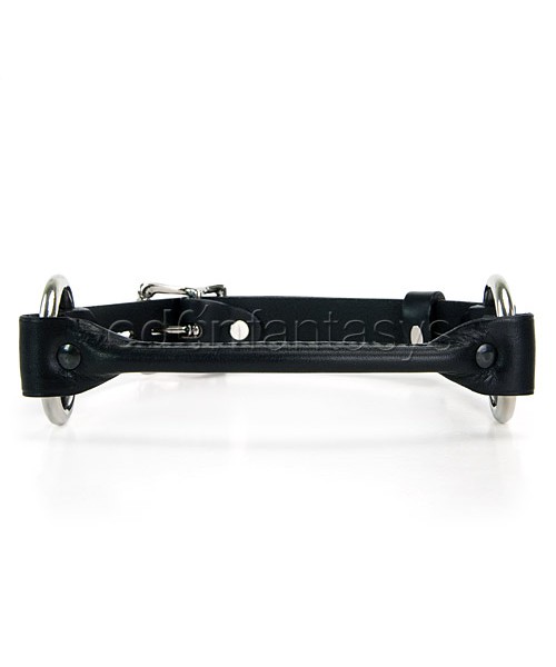 Handcrafted leather bit gag