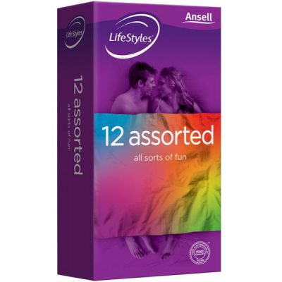 Ansell Lifestyles Assorted Condoms 12 Pack