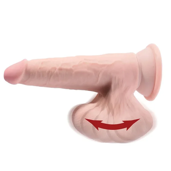 7 Inch Triple Density 3D Hyper Realistic Dildo With Swinging Balls — image 4 of 9