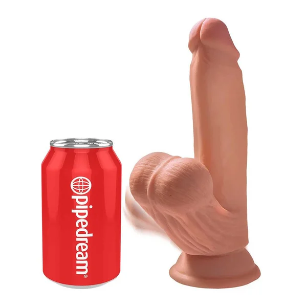 7 Inch Triple Density 3D Hyper Realistic Dildo With Swinging Balls — image 7 of 9