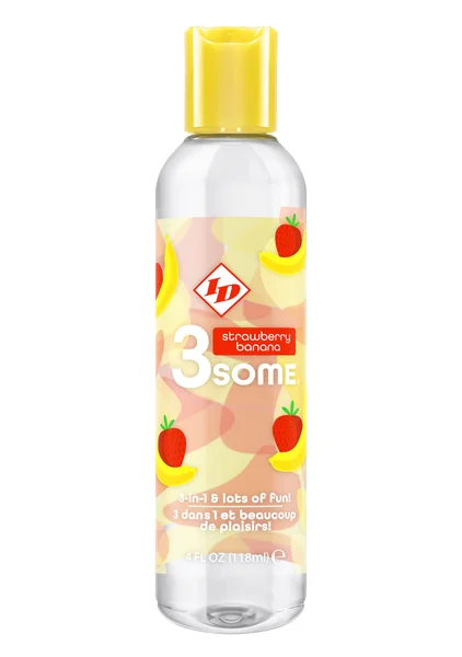 ID 3some Strawberry Banana 3 In 1 Lubricant 118ml — image 2 of 5