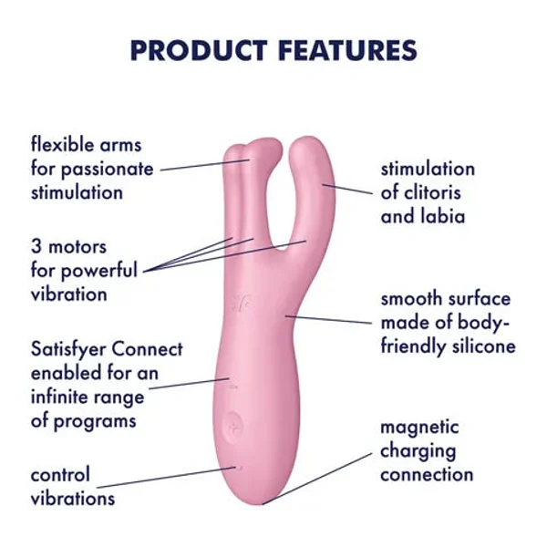 Satisfyer Threesome 4 App Control Stimulator — image 2 of 11