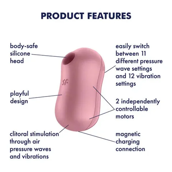 Satisfyer Cotton Candy Air Pulse - Light Red — image 2 of 11