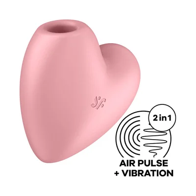 Satisfyer Cutie Heart Air Pulse Light Red