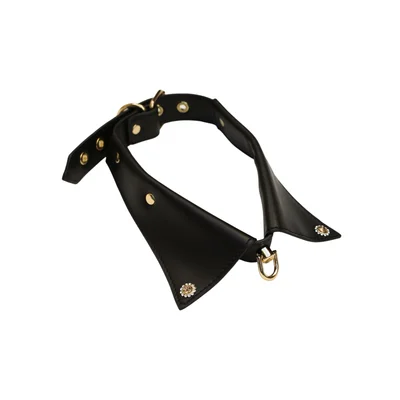 Magic Touch Fun Black Jewelled Shirt Collar