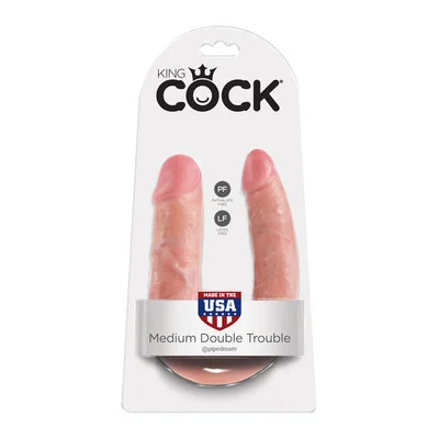 King Cock Double Trouble Flesh Dildo
