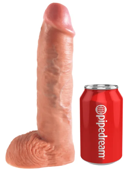 King Cock 10 in. Hollow Strap On Suspender System Flesh — image 4 of 6