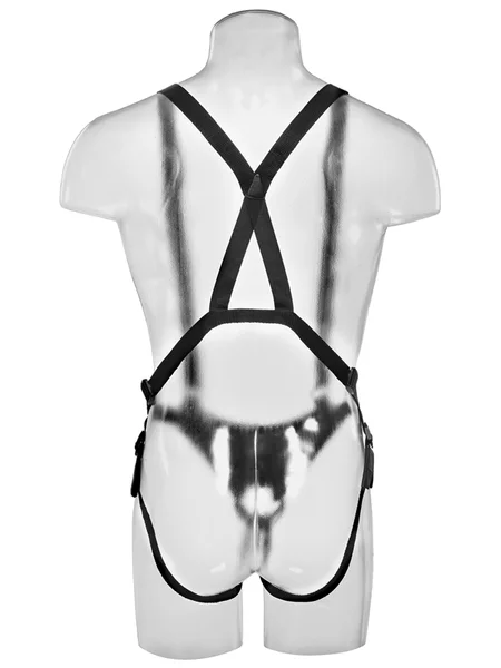King Cock 10 in. Hollow Strap On Suspender System Flesh — image 6 of 6
