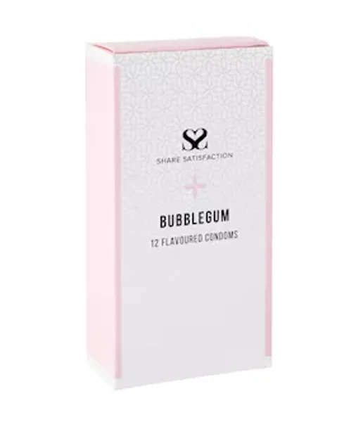 Share Satisfaction Bubblegum Flavoured Condom - 12 Pack - Bubblegum — image 11 of 14
