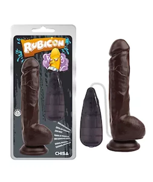 Vibrating Max Dildo - Brown - 8.8 Inch — image 3 of 4