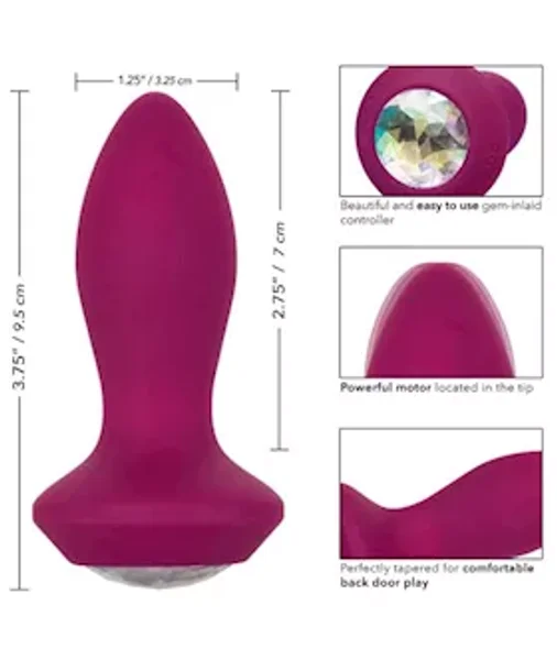 Power Gem Vibrating Petite Crystal Probe - Purple - 3.7 Inch — image 8 of 12
