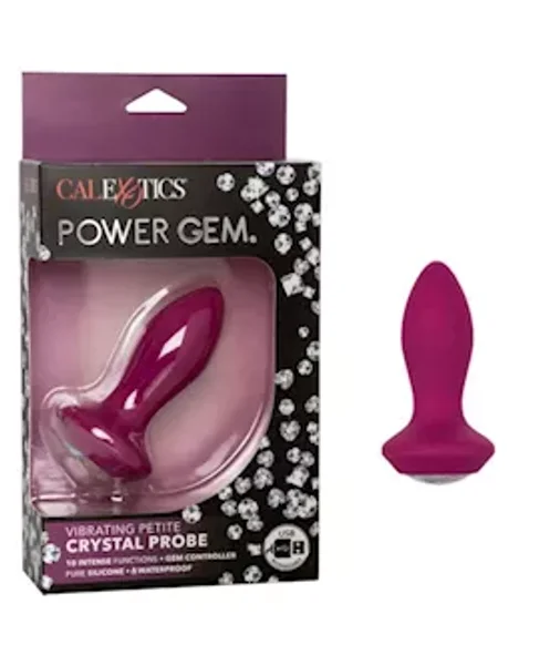 Power Gem Vibrating Petite Crystal Probe - Purple - 3.7 Inch — image 12 of 12