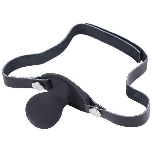 Silicone Beginner Ball Gag By Tantus - Onyx — image 13 of 15