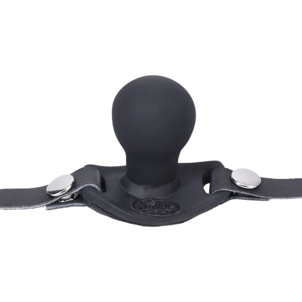 Silicone Beginner Ball Gag By Tantus - Onyx — image 14 of 15