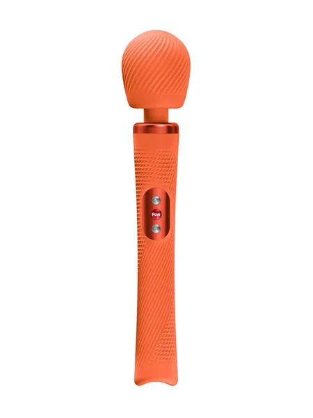 Fun Factory VIM Silicone Rechargeable Vibrating Weighted Rumble Wand - Sunrise Orange — image 17 of 22