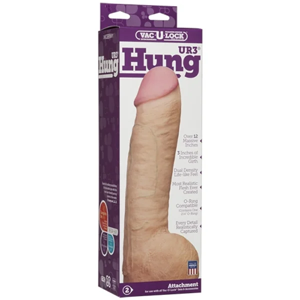 Vac-U-Lock Hung UR3 Cock White — image 2 of 4