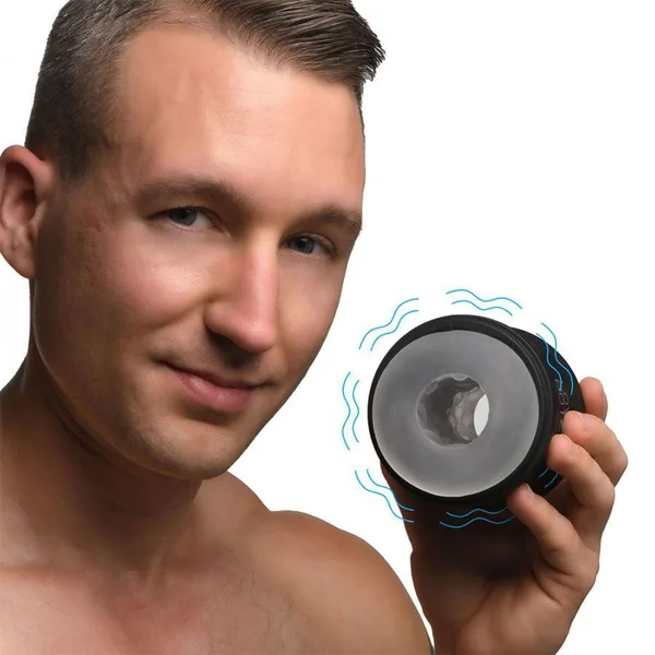 10X Cyber Stroke Discreet Open Ended Vibrating Masturbator — image 6 of 10