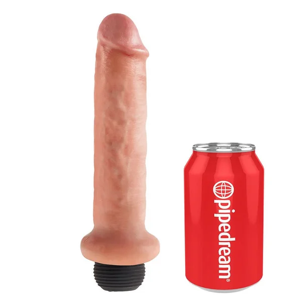 King Cock 7 Inch Squirting Realistic Dildo (Tan/White) — image 4 of 8