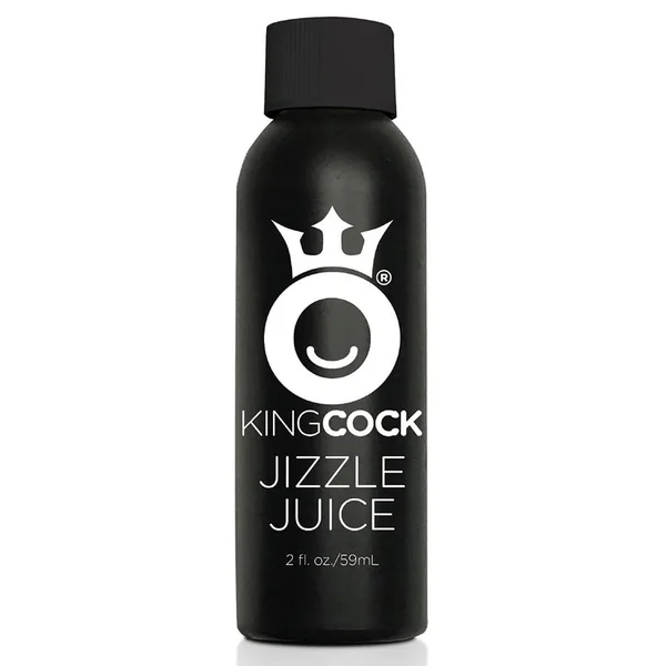 King Cock 8 Inch Squirting Realistic Dildo with Balls (Tan/White) — image 9 of 10
