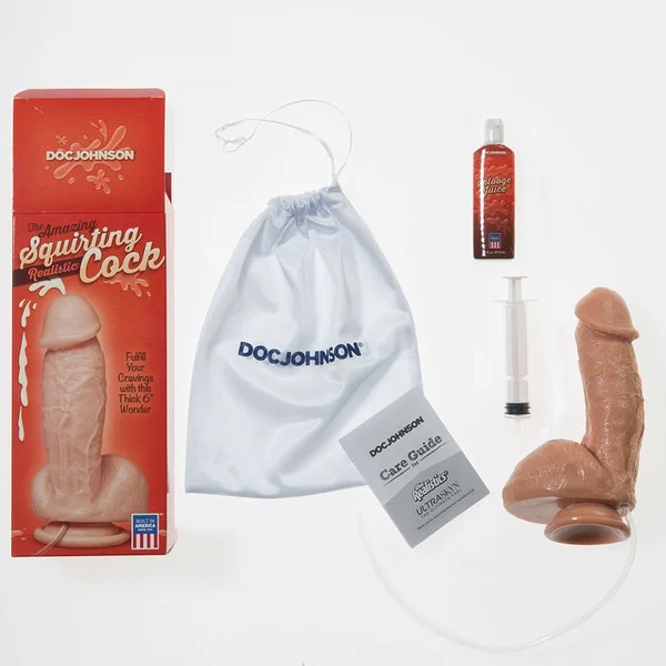The Amazing 7 Inch Squirting Realistic Cock and Balls — image 3 of 4