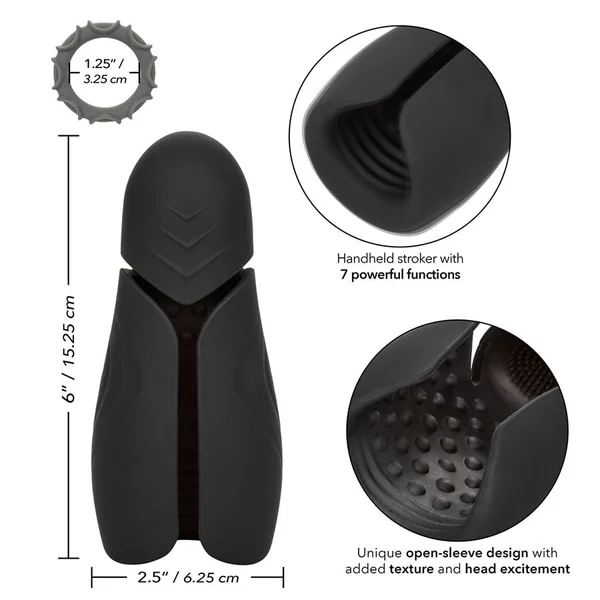 Optimum Power Elite Pro Stroker Silicone Penis Head Vibrator — image 5 of 8
