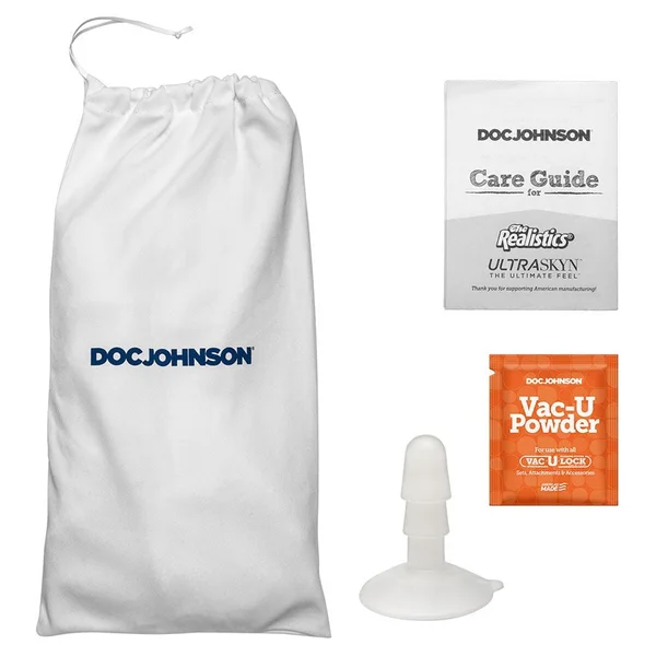 Bust It 8.5 Inch Realistic Squirting Dildo with Balls (White/Black) — image 6 of 7