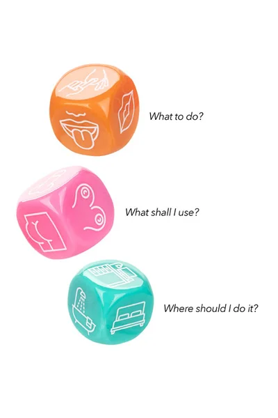 California Exotic Naughty Bits: Roll With It - 3 Piece Icon Based Sex Dice — image 7 of 8