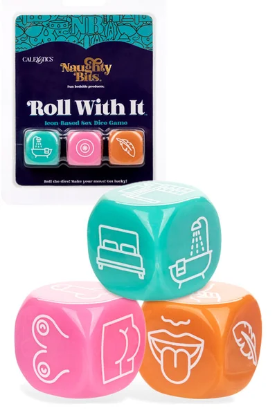 California Exotic Naughty Bits: Roll With It - 3 Piece Icon Based Sex Dice — image 5 of 8