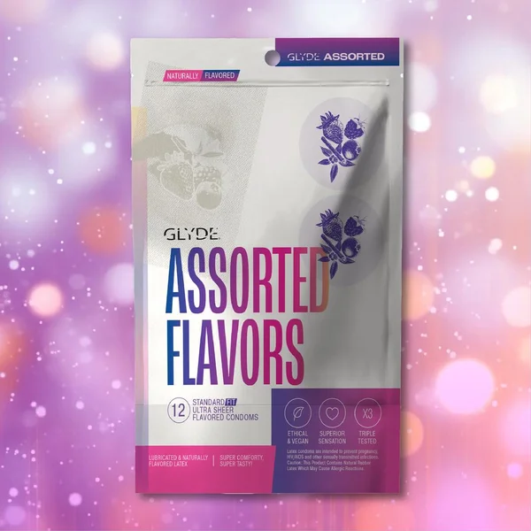 Glyde Organic Assorted Flavors Condoms | 10-Pack — image 6 of 9