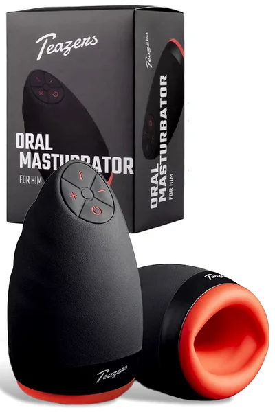 Teazers Oral Masturbator - 7.5" Warming Masturbator with Vibration