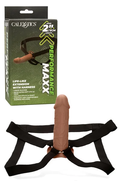 California Exotic Performance Maxx - 7" Life-Like Penis Extension Sleeve with Harness