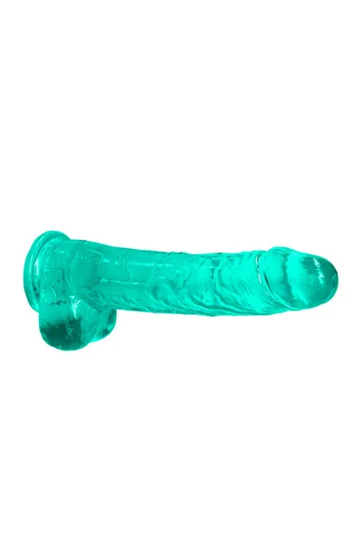 RealRock Crystal Clear - 9.8" Realistic Dildo with Balls & Suction Cup Base — image 8 of 10