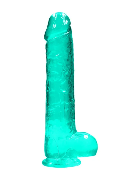 RealRock Crystal Clear - 9.8" Realistic Dildo with Balls & Suction Cup Base — image 7 of 10