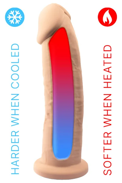 Silex D Model 2 - 9" Thermo Reactive, Realistic Dildo — image 6 of 10