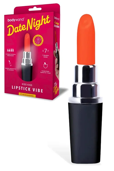 Bodywand Date Night Kiss Kiss - 4" Lipstick Vibrator — image 5 of 8