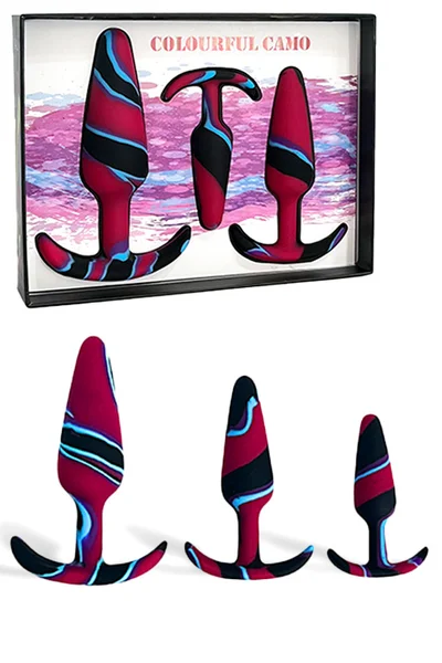 Colourful Camo Sail - 3 piece Anal Plug Training Kit — image 7 of 8