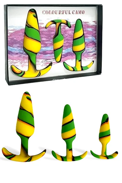Colourful Camo Sail - 3 piece Anal Plug Training Kit — image 5 of 8
