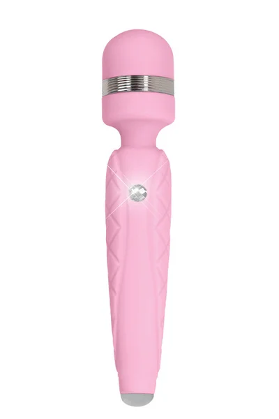 Pillow Talk Cheeky - 8.1" Vibrating Wand Massager with Swarovski Crystal Accent — image 8 of 12