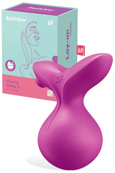 Satisfyer Viva La Vulva 3 - 3.3" Lay-On Clitoral Vibrator — image 7 of 12