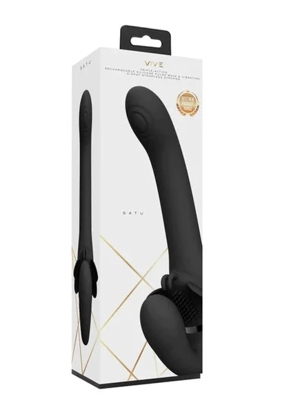Satu Clitoral Stimulation Vibrator w/ Three 10-function New Generation F1 Motors — image 4 of 10