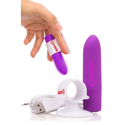 Screaming O Charged Positive 3 9 Bullet Vibrator with Finger Cradle Charge Stand