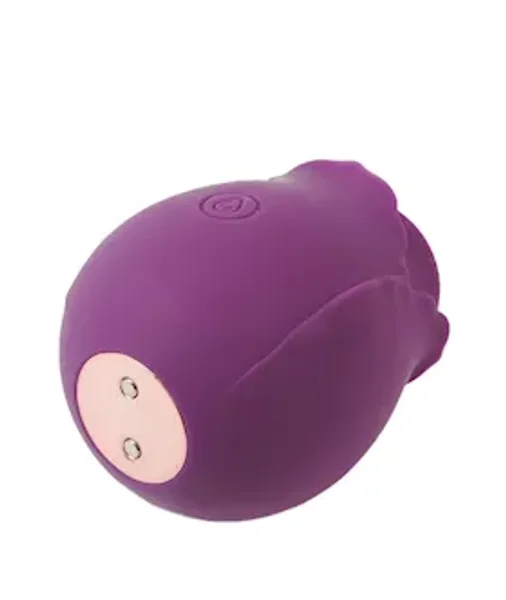 Amore Elegant Rose Suction Vibrator - Purple