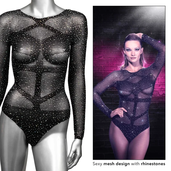 Radiance Long Sleeve Body Suit - One Size - Black — image 18 of 20