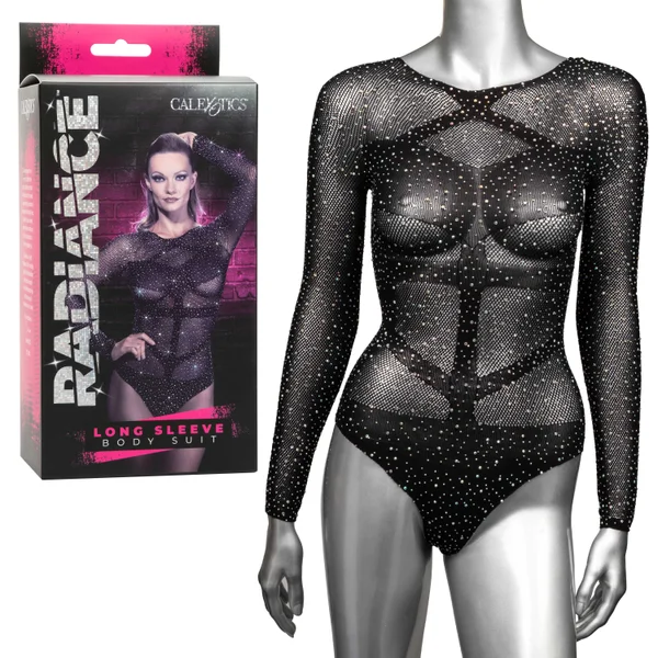 Radiance Long Sleeve Body Suit - One Size - Black — image 20 of 20