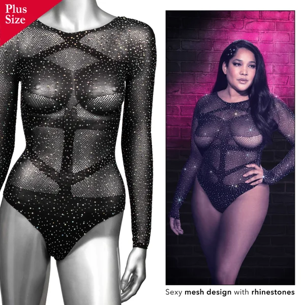Radiance Long Sleeve Body Suit - Queen - Black — image 18 of 20