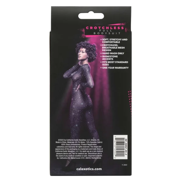 Radiance Crotchless Full Body Suit - One Size -  Black — image 16 of 20