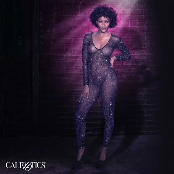 Radiance Crotchless Full Body Suit - One Size -  Black — image 18 of 20