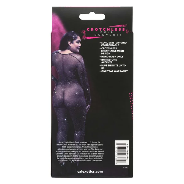 Radiance Crotchless Full Body Suit - Queen - Black — image 18 of 23