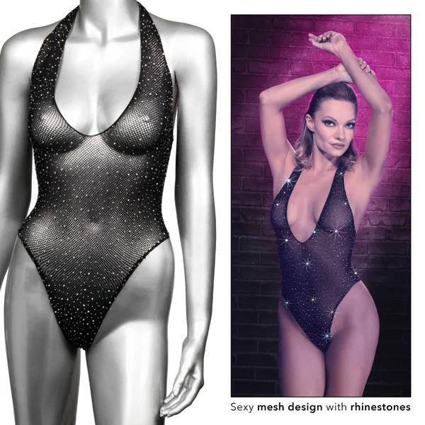 Radiance Deep v Body Suit - One Size - Black — image 21 of 23